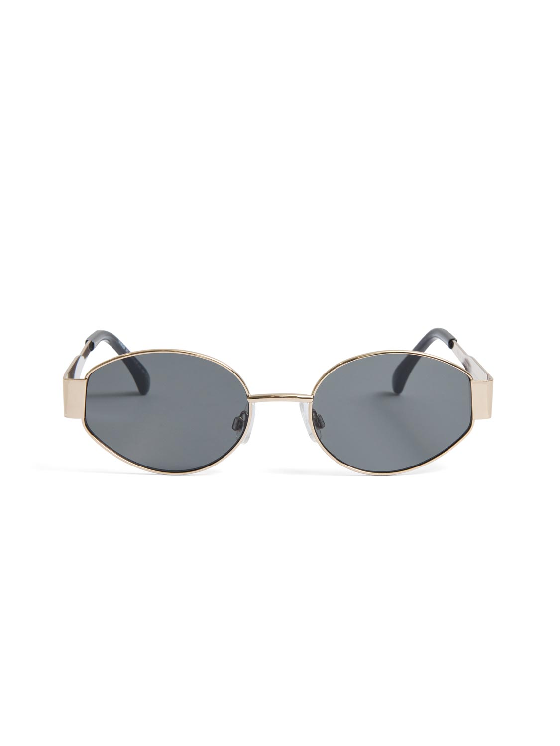 Oval Frame Metal Sunglasses
