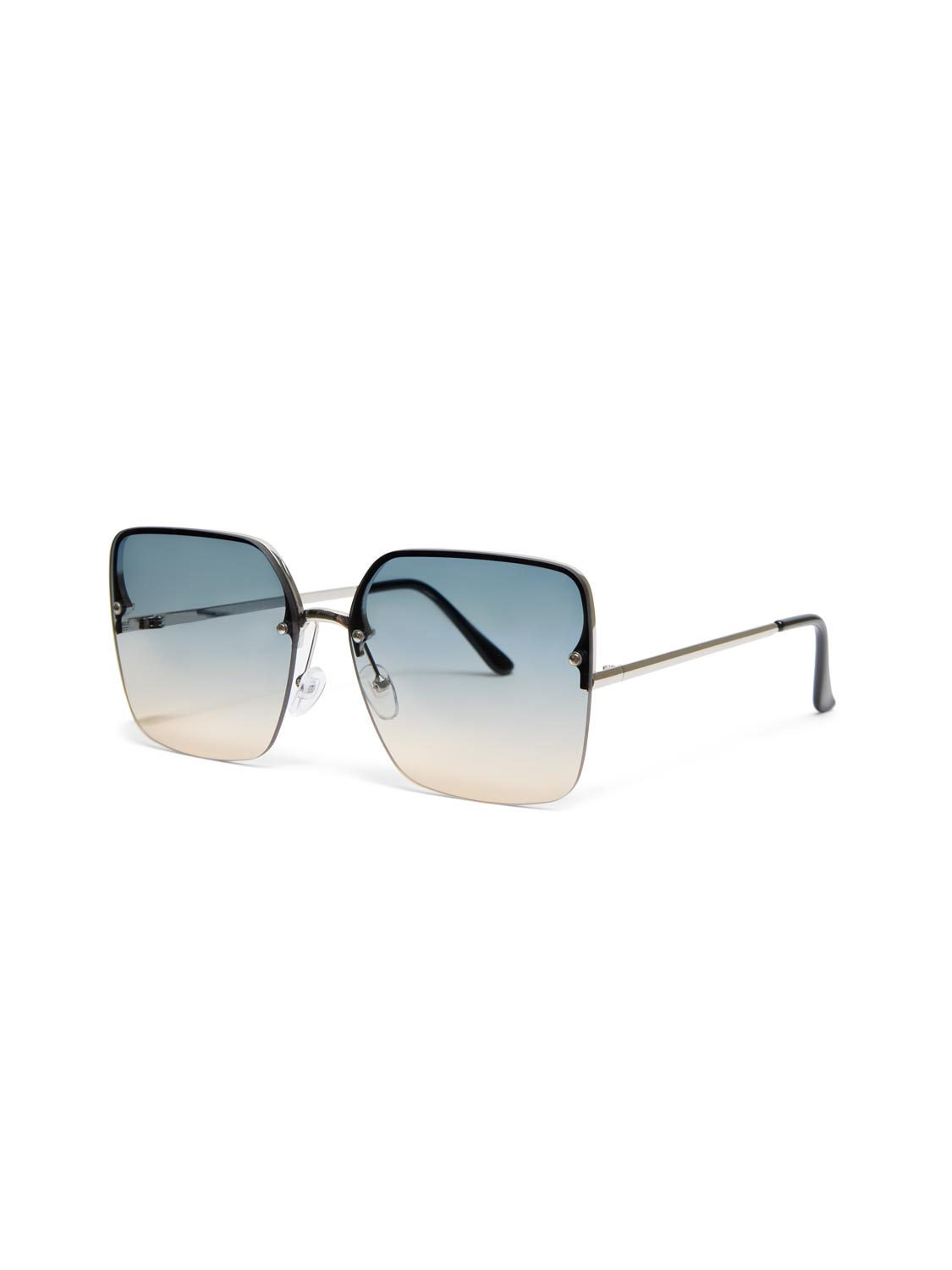 Oversized Translucent Blue Sunglasses