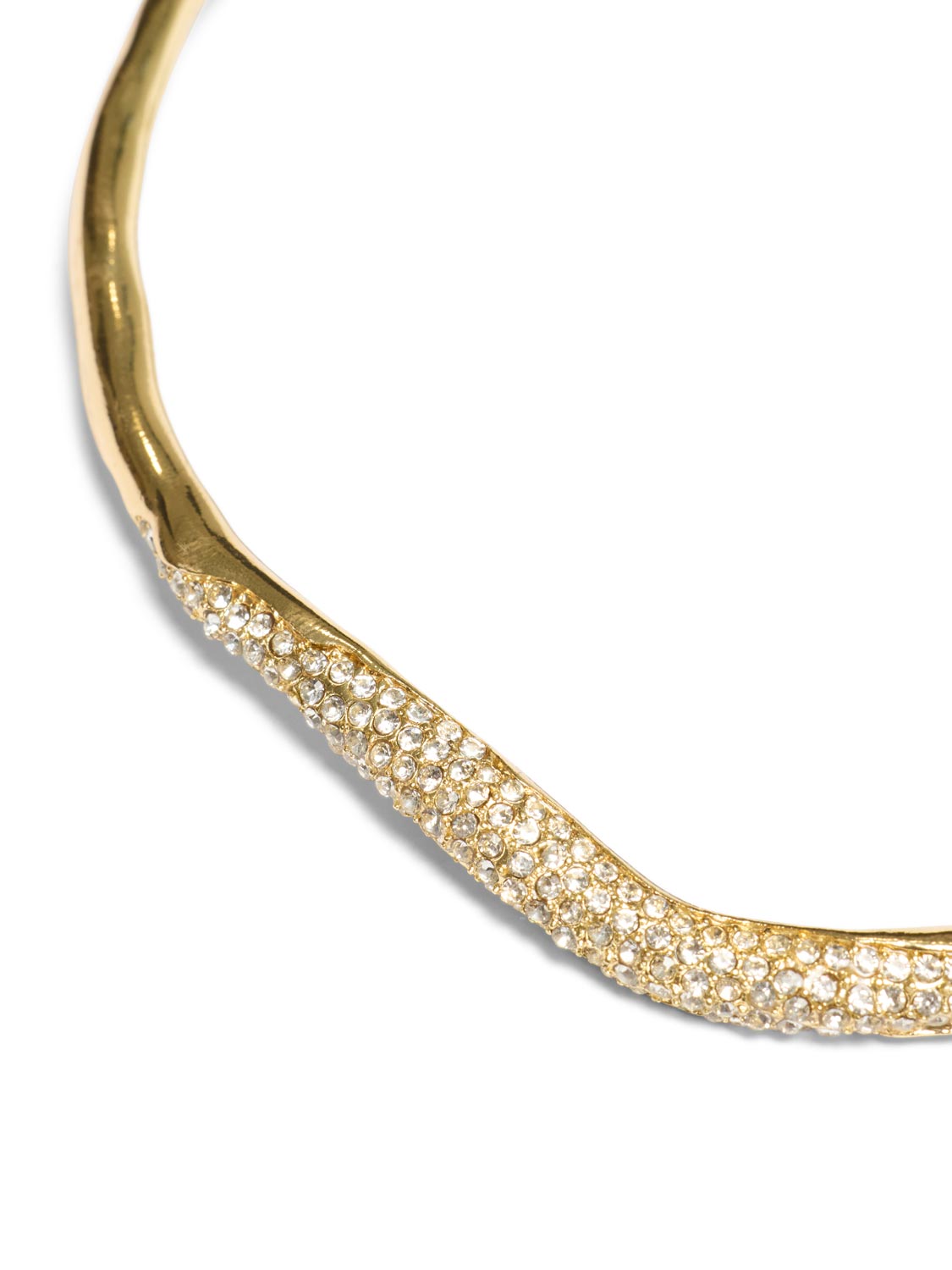 Torque Necklace With Pave Detail