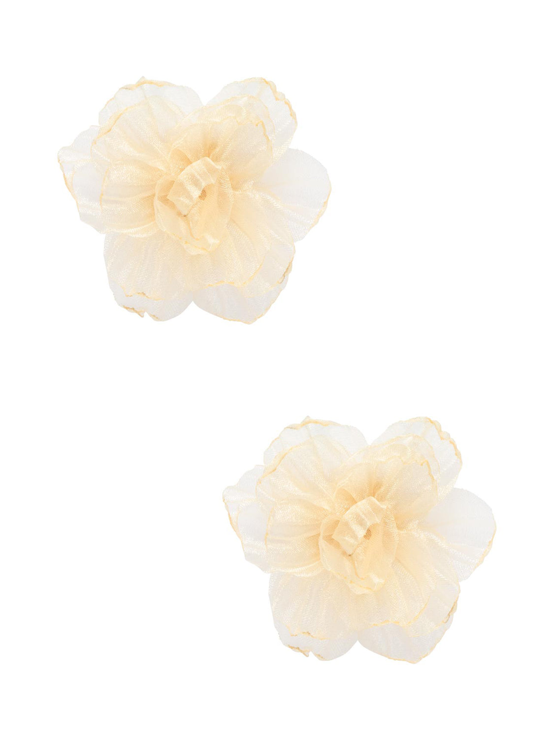 Oversized Organza Flower Earring
